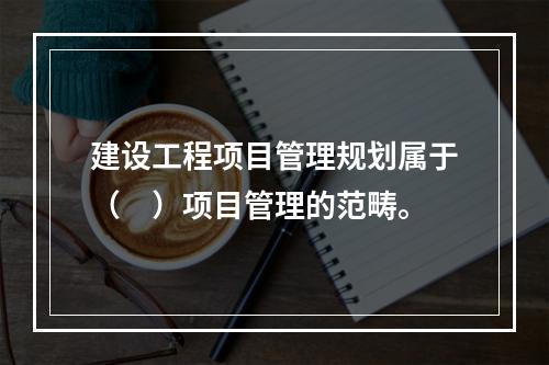 建设工程项目管理规划属于（　）项目管理的范畴。