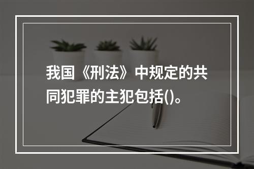 我国《刑法》中规定的共同犯罪的主犯包括()。