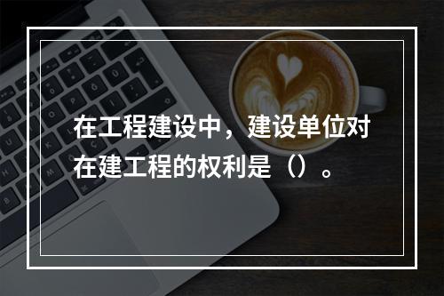 在工程建设中，建设单位对在建工程的权利是（）。