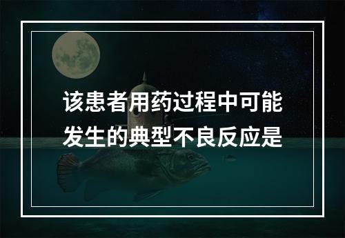 该患者用药过程中可能发生的典型不良反应是