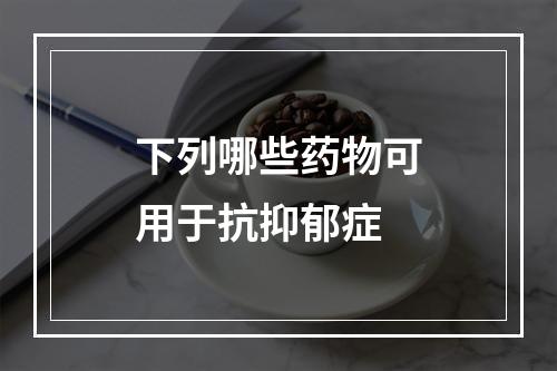 下列哪些药物可用于抗抑郁症