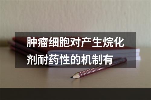 肿瘤细胞对产生烷化剂耐药性的机制有