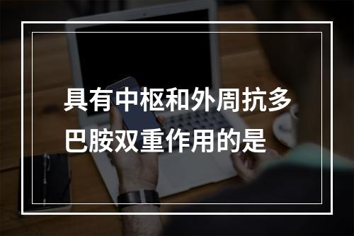 具有中枢和外周抗多巴胺双重作用的是