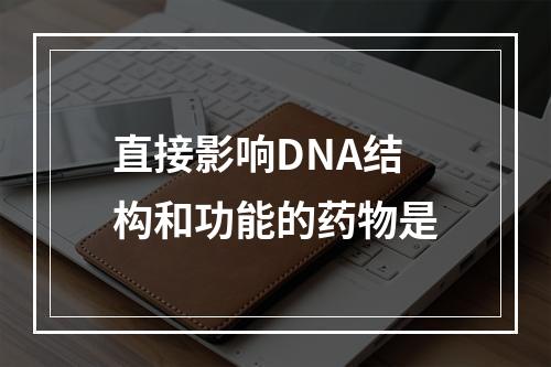 直接影响DNA结构和功能的药物是