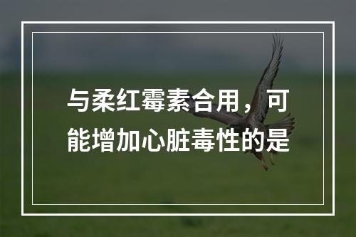 与柔红霉素合用，可能增加心脏毒性的是