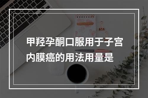 甲羟孕酮口服用于子宫内膜癌的用法用量是