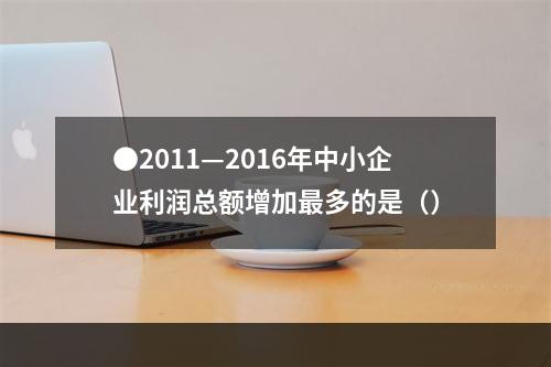 ●2011—2016年中小企业利润总额增加最多的是（）