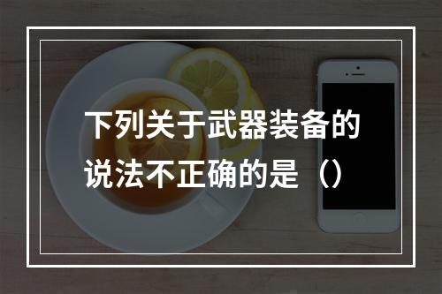 下列关于武器装备的说法不正确的是（）