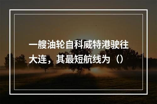 一艘油轮自科威特港驶往大连，其最短航线为（）