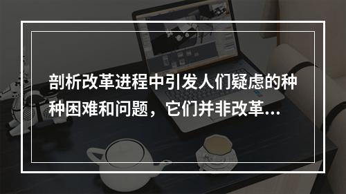 剖析改革进程中引发人们疑虑的种种困难和问题，它们并非改革本身