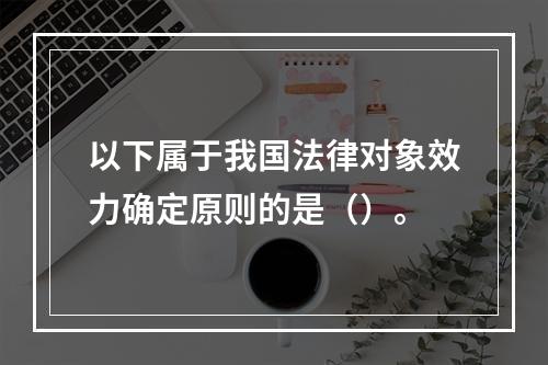 以下属于我国法律对象效力确定原则的是（）。