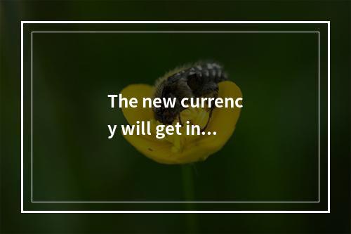 The new currency will get into