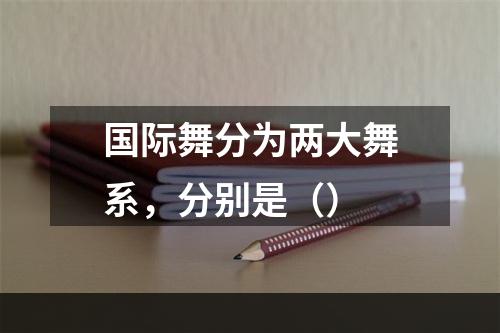 国际舞分为两大舞系，分别是（）