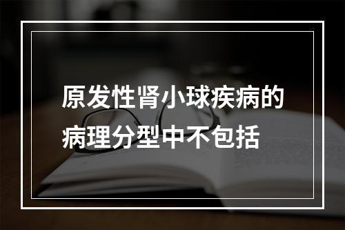 原发性肾小球疾病的病理分型中不包括