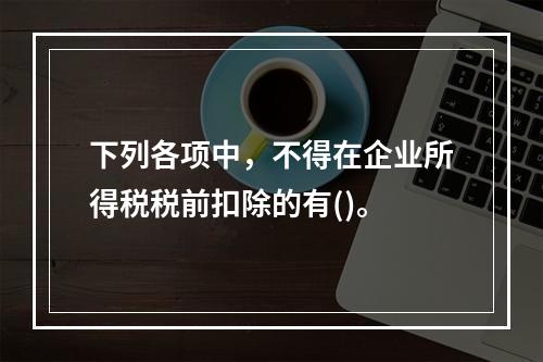 下列各项中，不得在企业所得税税前扣除的有()。