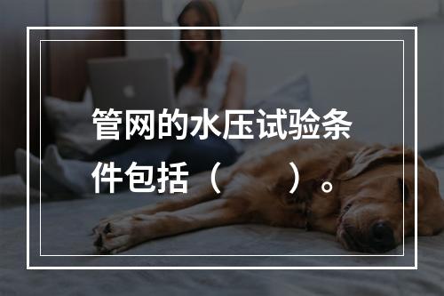 管网的水压试验条件包括（  ）。