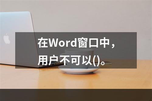 在Word窗口中，用户不可以()。