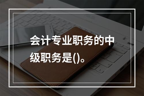 会计专业职务的中级职务是()。