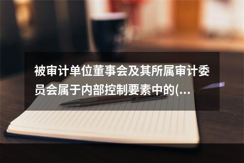 被审计单位董事会及其所属审计委员会属于内部控制要素中的()。