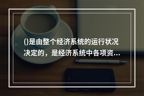 ()是由整个经济系统的运行状况决定的，是经济系统中各项资产相