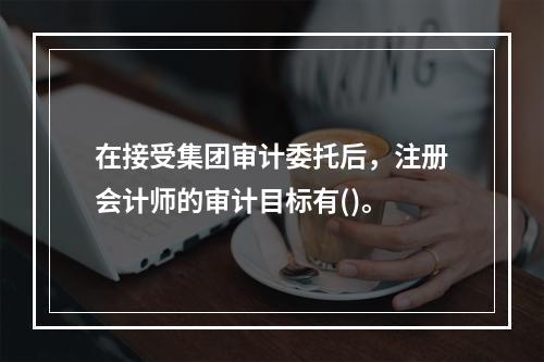 在接受集团审计委托后，注册会计师的审计目标有()。