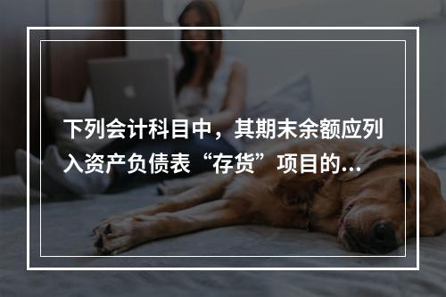 下列会计科目中，其期末余额应列入资产负债表“存货”项目的有(