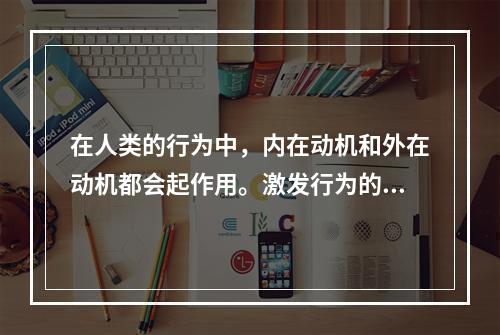 在人类的行为中，内在动机和外在动机都会起作用。激发行为的外