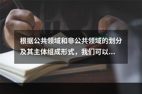 根据公共领域和非公共领域的划分及其主体组成形式，我们可以将现