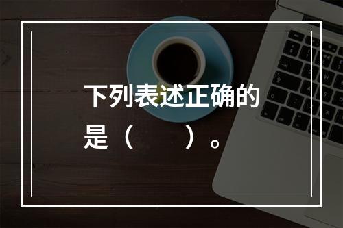 下列表述正确的是（　　）。