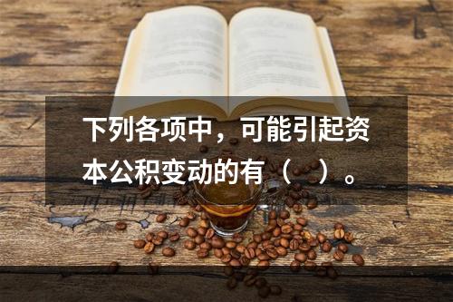 下列各项中，可能引起资本公积变动的有（　）。