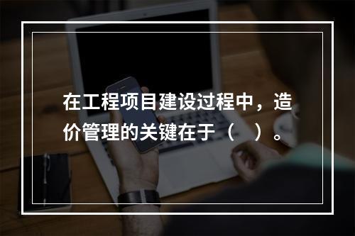 在工程项目建设过程中，造价管理的关键在于（　）。