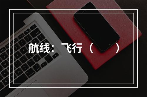 航线：飞行（　　）