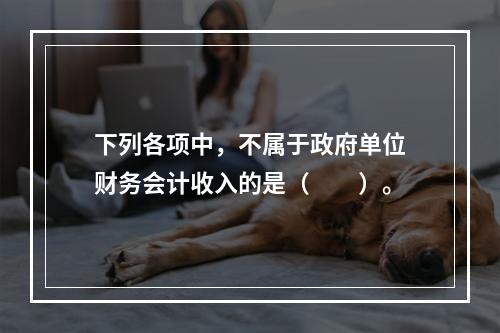 下列各项中，不属于政府单位财务会计收入的是（　　）。