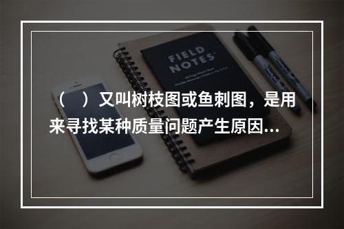 （　）又叫树枝图或鱼刺图，是用来寻找某种质量问题产生原因的有