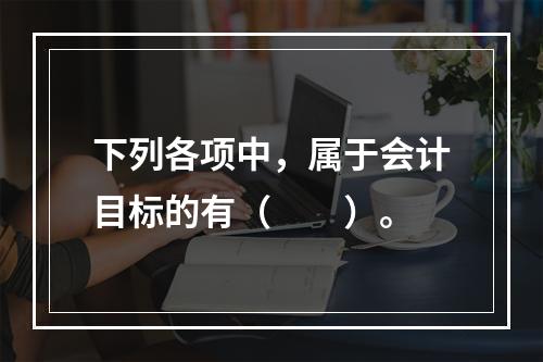 下列各项中，属于会计目标的有（　　）。