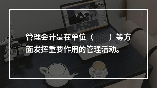 管理会计是在单位（　　）等方面发挥重要作用的管理活动。