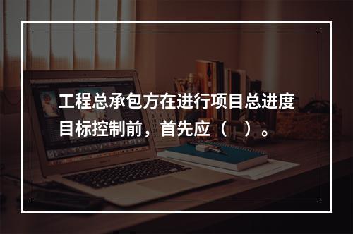 工程总承包方在进行项目总进度目标控制前，首先应（　）。