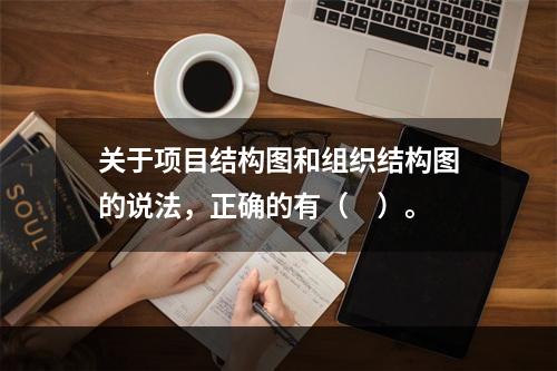 关于项目结构图和组织结构图的说法，正确的有（　）。