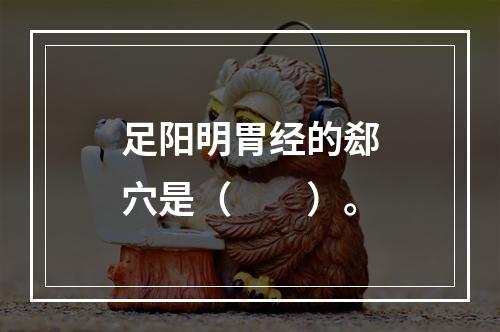 足阳明胃经的郄穴是（　　）。