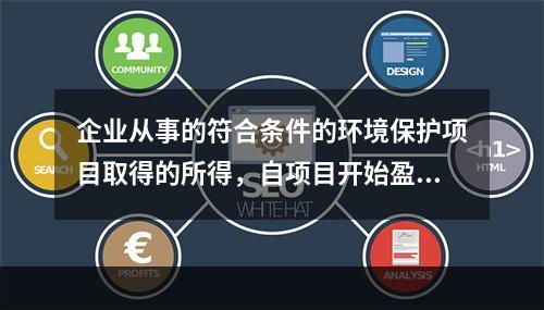 企业从事的符合条件的环境保护项目取得的所得，自项目开始盈利所