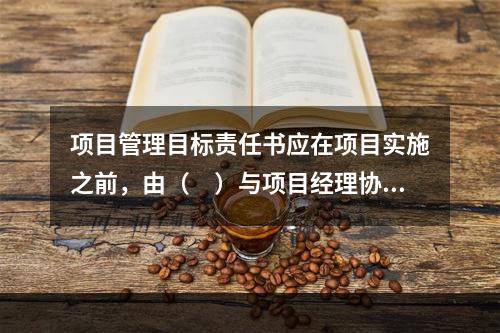 项目管理目标责任书应在项目实施之前，由（　）与项目经理协商制