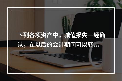 下列各项资产中，减值损失一经确认，在以后的会计期间可以转回的