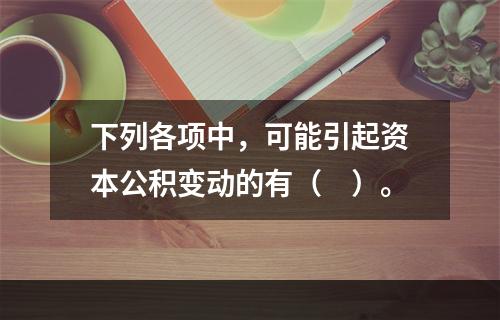 下列各项中，可能引起资本公积变动的有（　）。