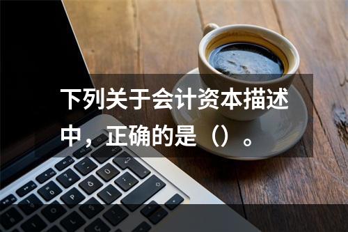 下列关于会计资本描述中，正确的是（）。