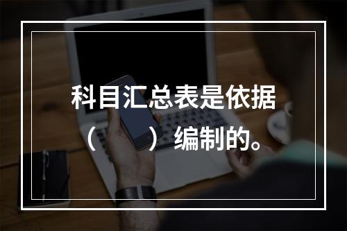 科目汇总表是依据（　　）编制的。