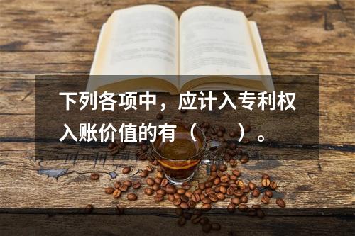 下列各项中，应计入专利权入账价值的有（　　）。