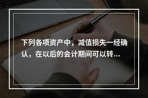 下列各项资产中，减值损失一经确认，在以后的会计期间可以转回的