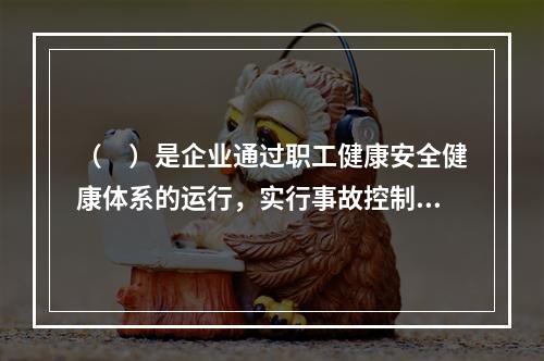 （　）是企业通过职工健康安全健康体系的运行，实行事故控制的开