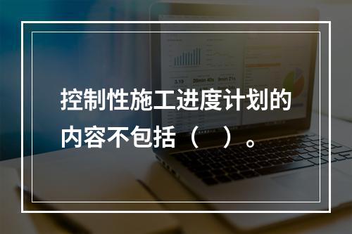 控制性施工进度计划的内容不包括（　）。