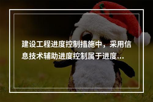 建设工程进度控制措施中，采用信息技术辅助进度控制属于进度控制